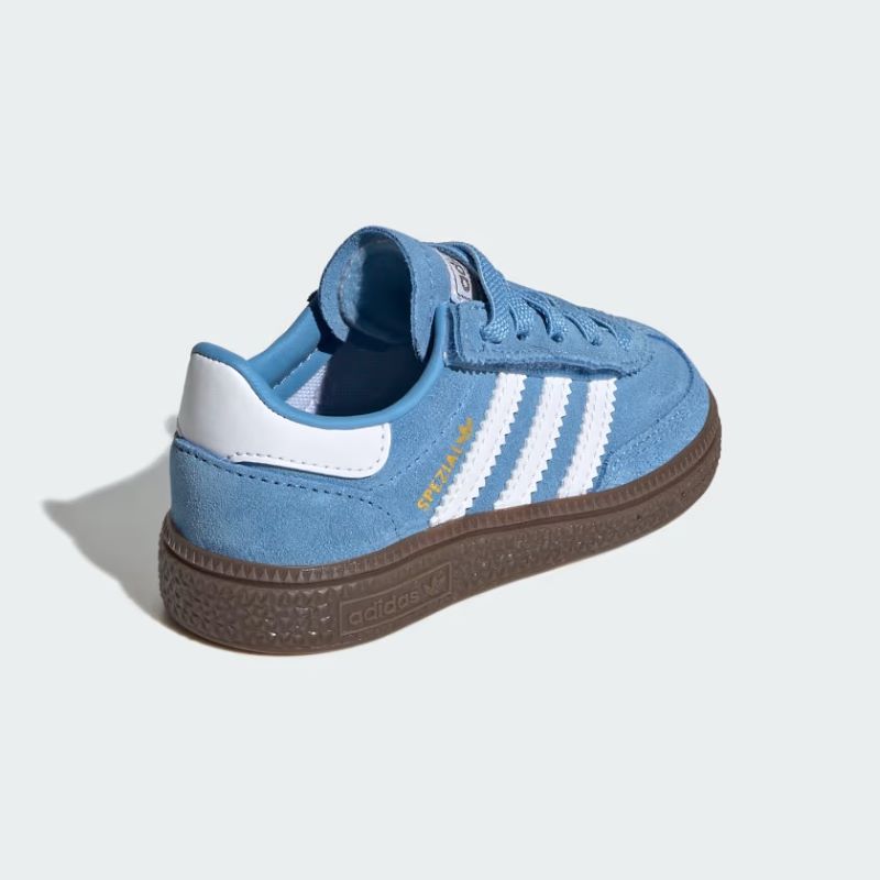 【アディダスオリジナルス/ハンドボール スペツィアル CF EL I/13-16cm】adidas C/O HANDBALL SPEZIAL CF EL I JI2900 ライトブルー/フットウェアホワイト/ ガム