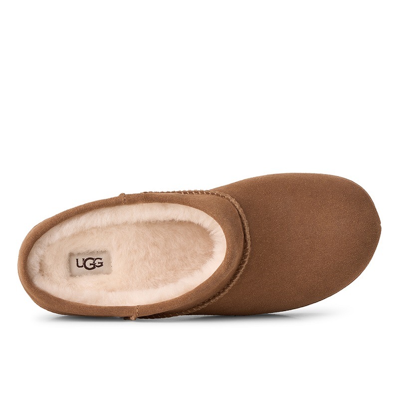 UGG AW26 9/2 W ENWRAP CLOG CHESTNUT 1180254-CHE