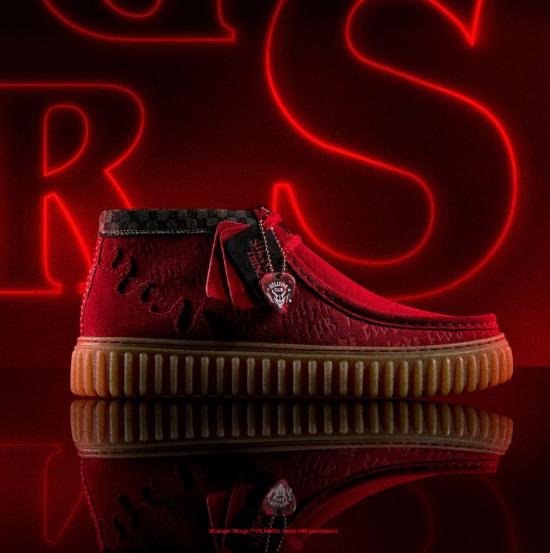 Clarks AW25 11/13 M Torhill Hi ST Red -Stranger Things- 26184649