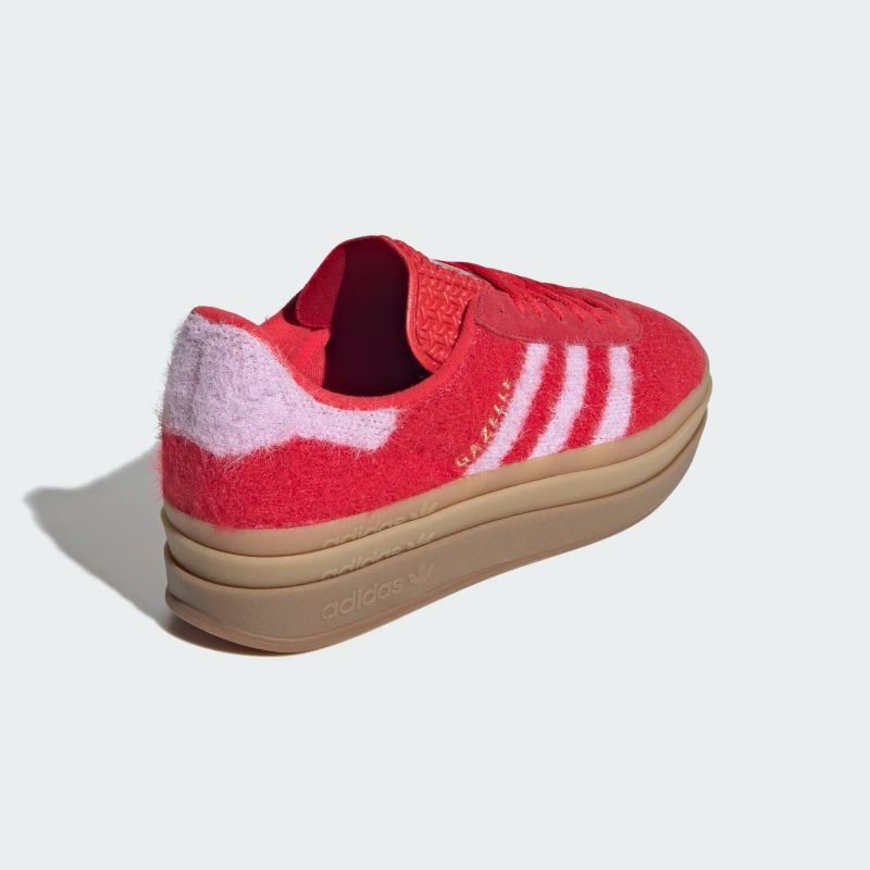 adidas 25Q4 GAZELLE BOLD W ベタースカーレット/ブリスライラック/ゴールドメタリック JS3905