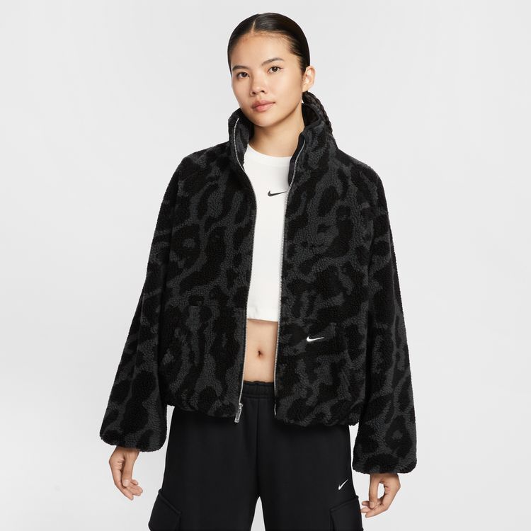 NIKE HO25 AS W NSW STREET SHERPA JKT ブラック/ブラック/セイル HV2071-010