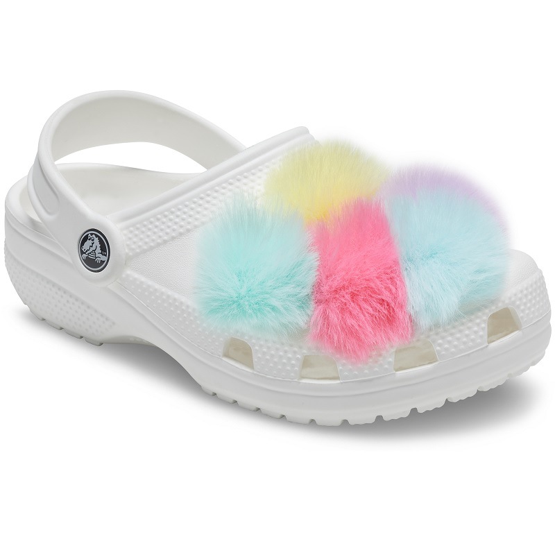 【ジビッツチャーム】【クロックス用アクセサリー】crocs 25Q1 クロックス ジビッツチャーム ブライト カラー パフ ボール 5パック Jibbitz charms Bright Color Puff Ba 10009279