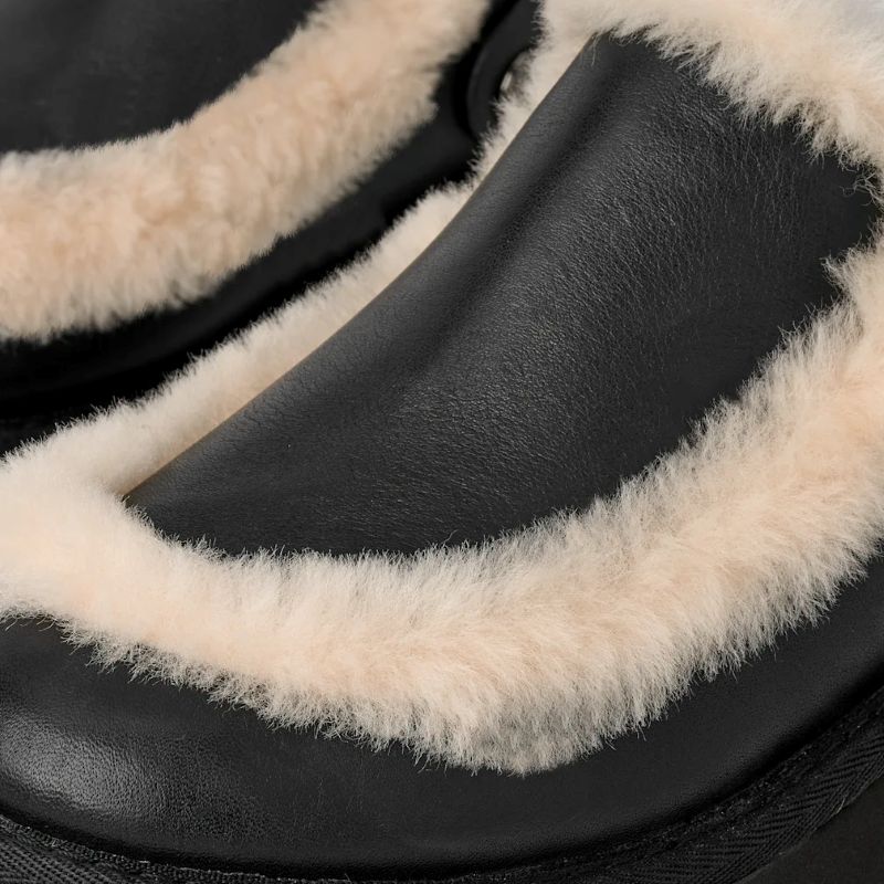 UGG 25AW 8/6 W ESMEE LEATHER CLOG BLACK 1171507-BLK ブラック