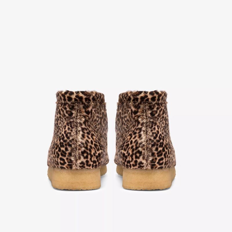 Clarks SS26 M Wallabee Boot Leopard Print 26186512