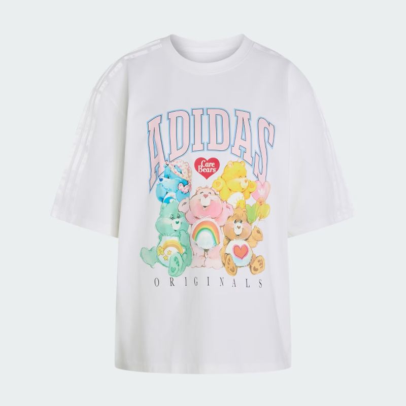 adidas 26Q3 7/15 adidas CARE BEARS OVERSIZED TEE ホワイト KR1480