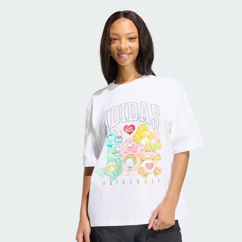 adidas 26Q3 7/15 adidas CARE BEARS OVERSIZED TEE ホワイト KR1480