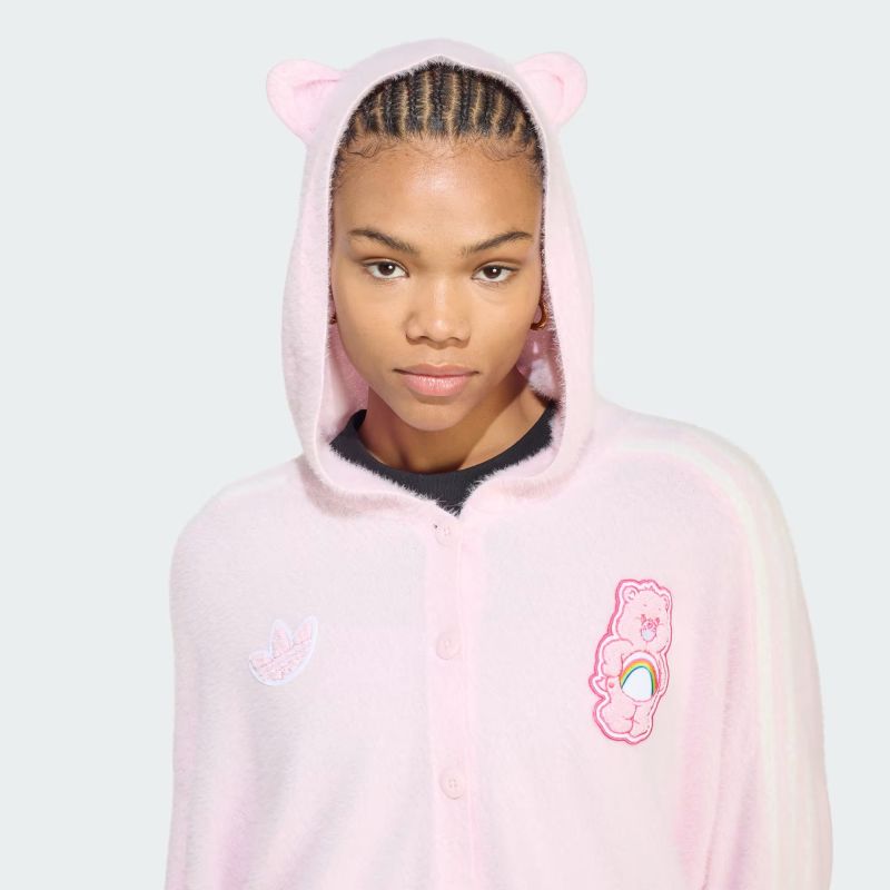 adidas 26Q3 7/15 adidas CARE BEARS CARDIGAN WITH A HOOD クリアピンク KR1482
