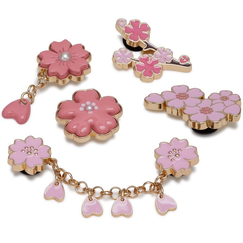 【ジビッツチャーム】【クロックス用アクセサリー】crocs C/O クロックス ジビッツチャーム ブルーミング チェリー ブロッサム 5 パック Jibbitz charms Blooming Cherry Blossom 5 pack 10012962