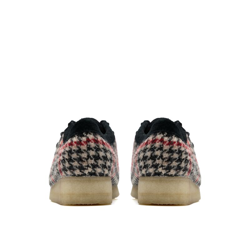 Clarks AW25 W Wallabee. Black Tweed Combi 26182802