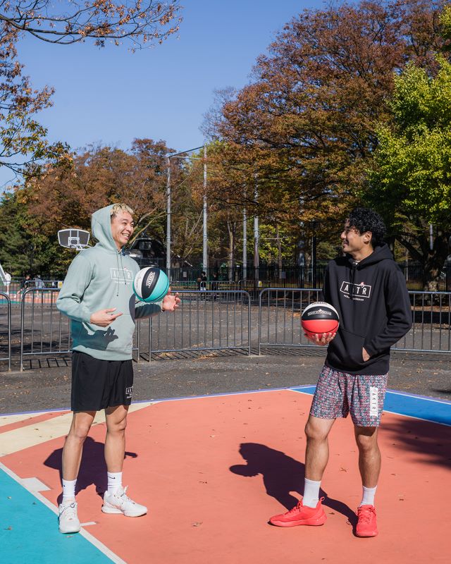 TACHIKARA BASKETBALL PICK UP PLAYGROUND ×TACHIKARA BALL PACK SB5-509 White / Red / Black