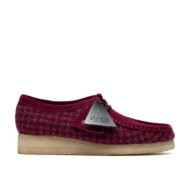 Clarks AW25 W Wallabee. Purple Tweed Combi 26183573