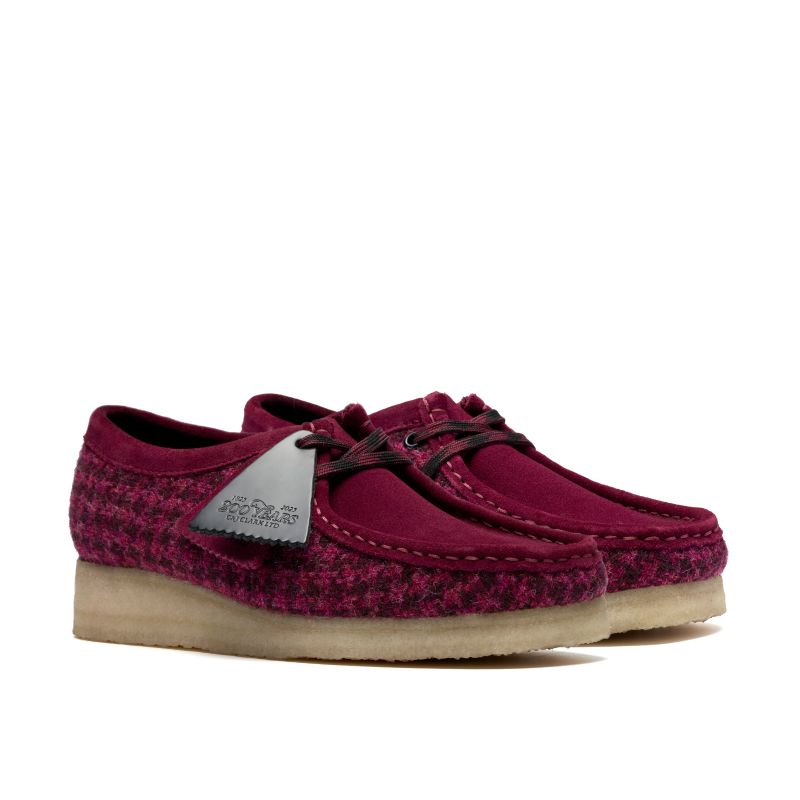 Clarks AW25 W Wallabee. Purple Tweed Combi 26183573