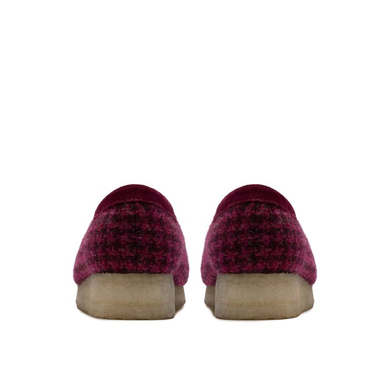 Clarks AW25 W Wallabee. Purple Tweed Combi 26183573