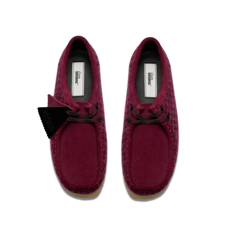 Clarks AW25 W Wallabee. Purple Tweed Combi 26183573