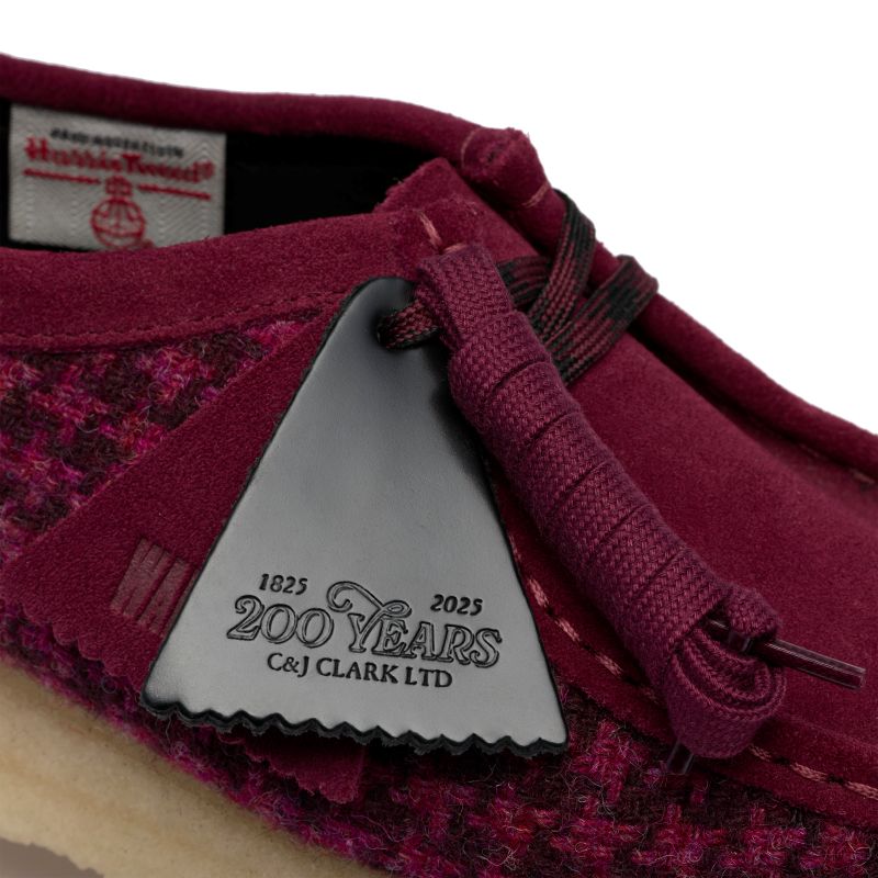 Clarks AW25 W Wallabee. Purple Tweed Combi 26183573