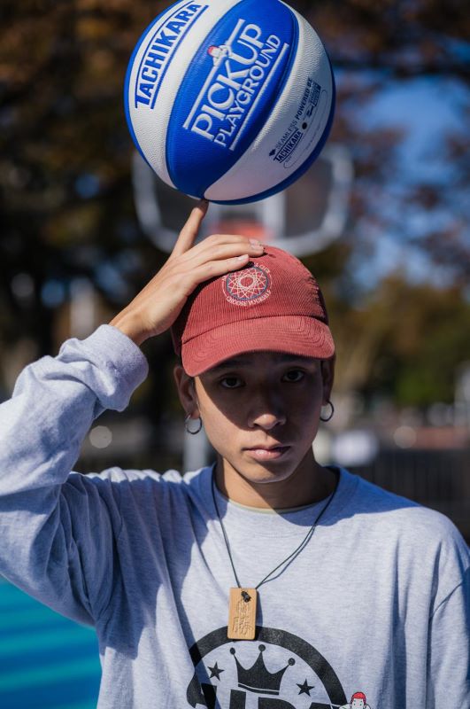 TACHIKARA BASKETBALL PICK UP PLAYGROUND ×TACHIKARA BALL PACK SB7-595 Blue / White