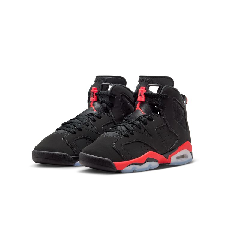 JORDAN BRAND SP26 2/14 AIR JORDAN 6 RETRO GS ブラック/ライトクリムゾン IQ1275-001
