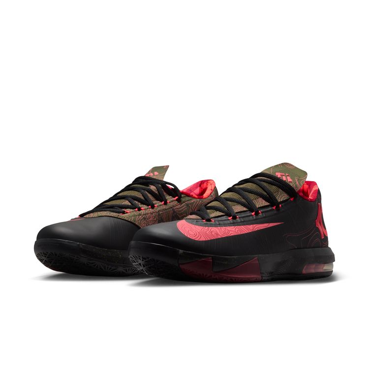 NIKE FA26 NIKE KD 6 ブラック/アトミックレッド-ミディアムオリーブ