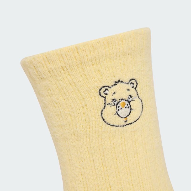 adidas 26Q3 7/15 adidas CARE BEAR CREW SOCK 3 PAIRS クリアピンク/クリアスカイ/オールモストイエロー KT1937
