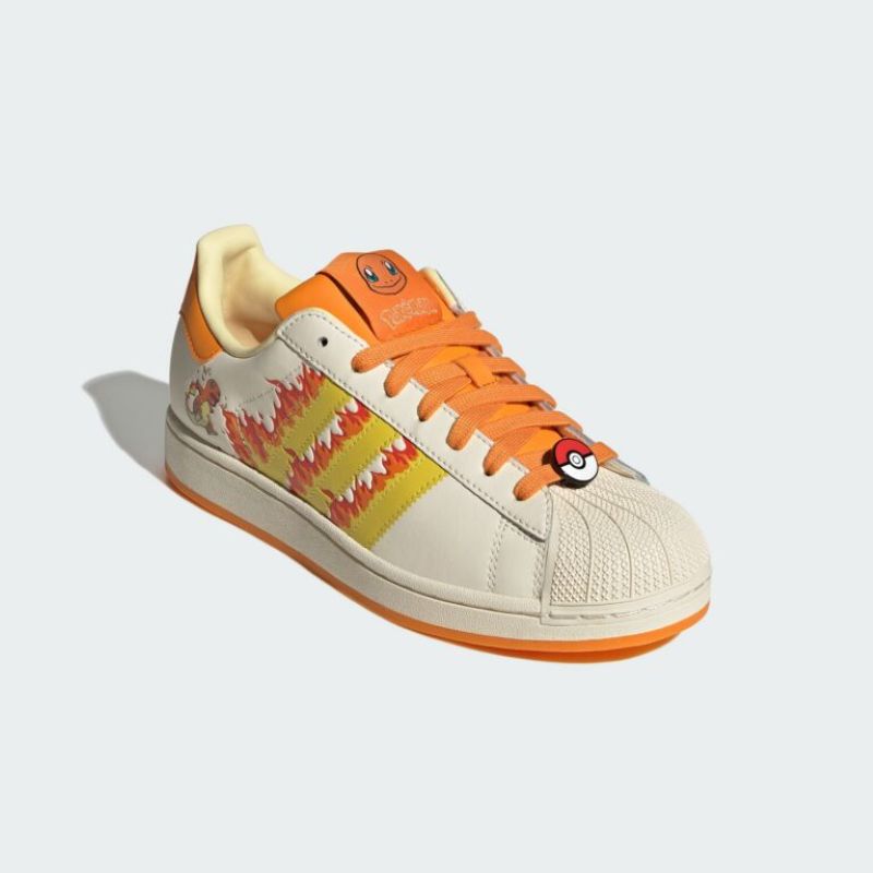 adidas 26Q4 9/15 adidas SUPERSTAR II クリームホワイト/ショックイエロー/オレンジ KI2855