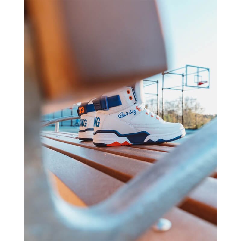 早い者勝ちEWING EWING 25FW EWING 33 HI OG WHITE/BLUE/ORANGE PEWF-001-WBO
