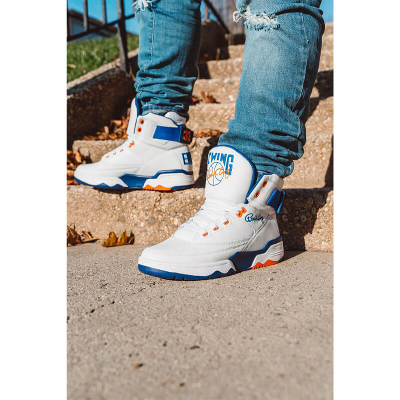 早い者勝ちEWING EWING 25FW EWING 33 HI OG WHITE/BLUE/ORANGE PEWF-001-WBO