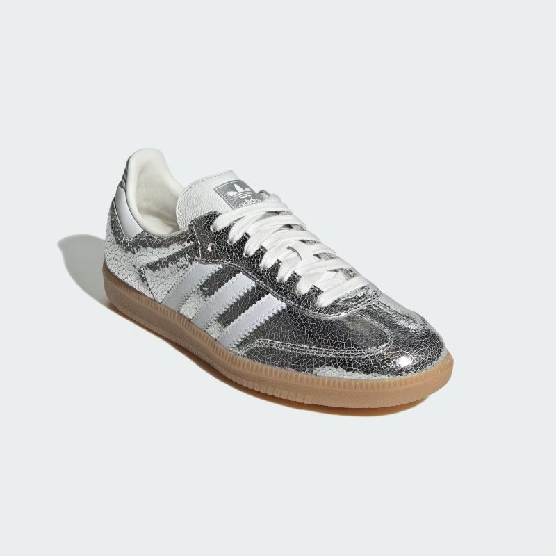 【アディダスオリジナルス/サンバ OG W】adidas C/O SAMBA OG W JR0035 シルバーメタリック/フットウェアホワイト/コアホワイト