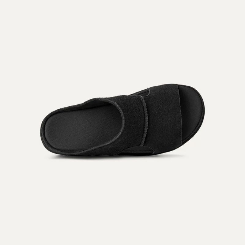UGG S26 2/2 W GOLDENSTAR HI CUTOUT SLIDE BLACK 1175132-BLK