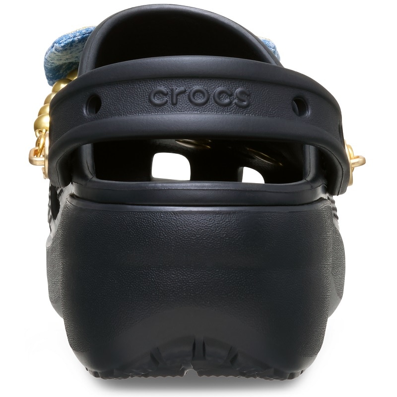 crocs 26Q1 CLASSIC PLATFORM DENIM GLITZ CLOG Black 213114-001