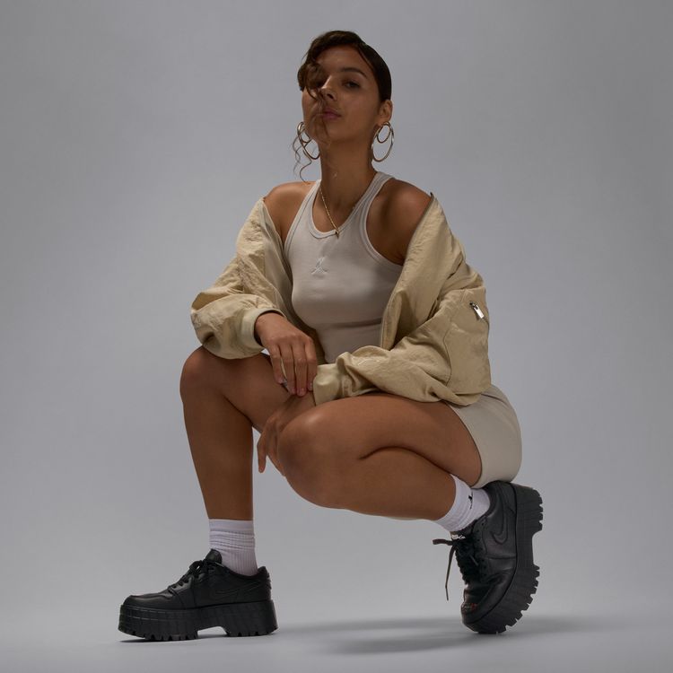 JORDAN BRAND FA25 WMNS AIR JORDAN 1 BROOKLYN LOW ブラック/メタリックブラック-ホワイト HF3184-001