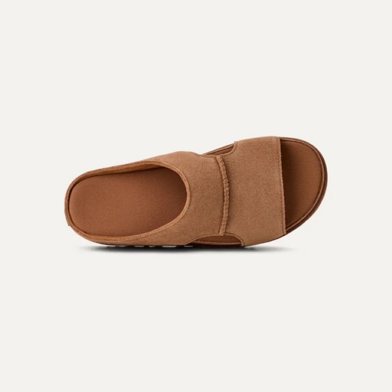 UGG S26 2/2 W GOLDENSTAR HI CUTOUT SLIDE CHESTNUT 1175132-CHE