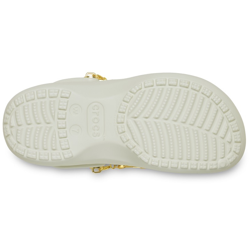 crocs 26Q1 CLASSIC PLATFORM DENIM GLITZ CLOG Linen 213114-0HZ