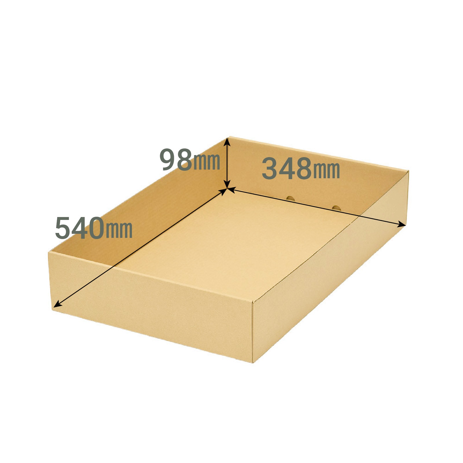 yamapac ダンボールばんじゅう（番重） 箱タイプ（フタ付き）【浅型