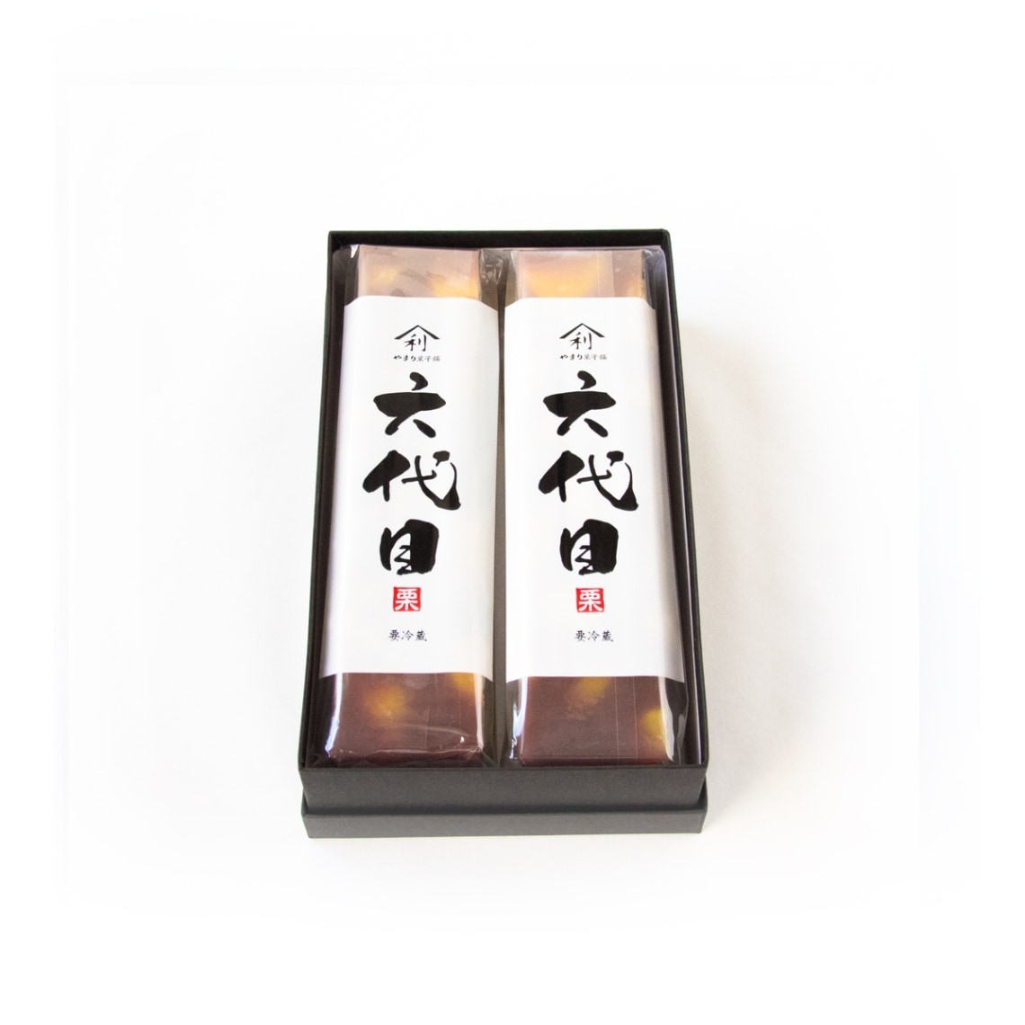 六代目　栗蒸しようかん　２本箱入り[予約商品]　《９月中旬から１２月下旬までの期間に順次発送》