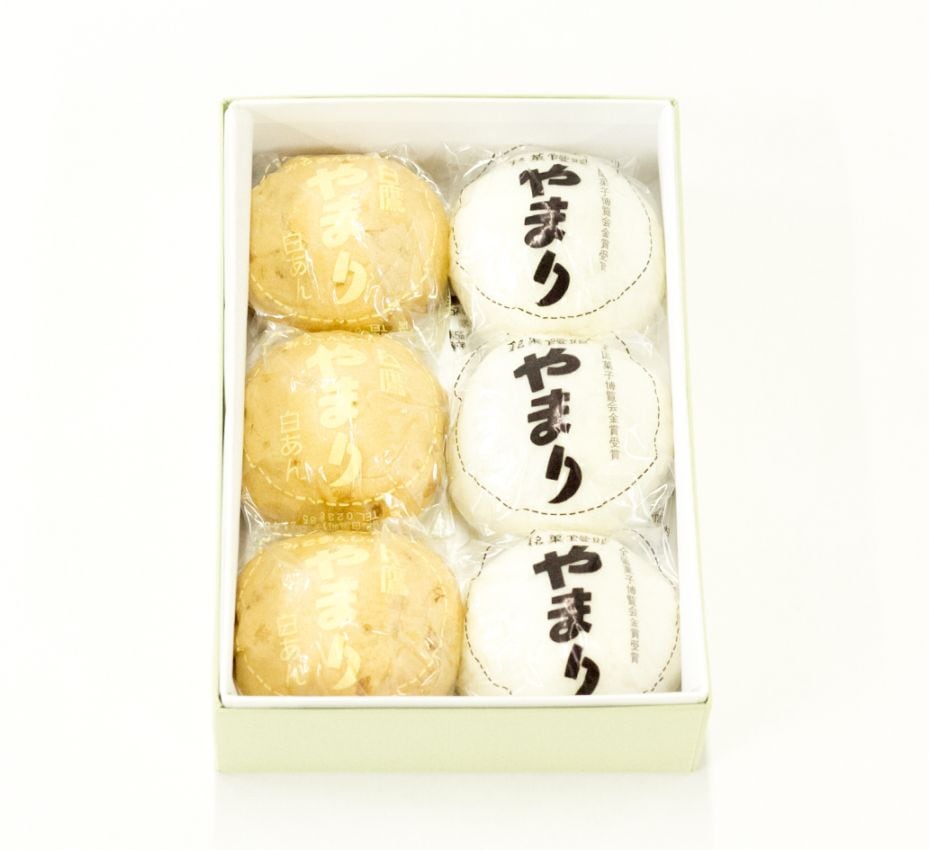 彩り饅頭 詰め合わせ（6個入り）やまり・みそ白【通常商品】