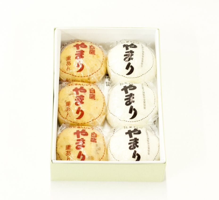 彩り饅頭 詰め合わせ（6個入り）やまり・みそ黒【通常商品】