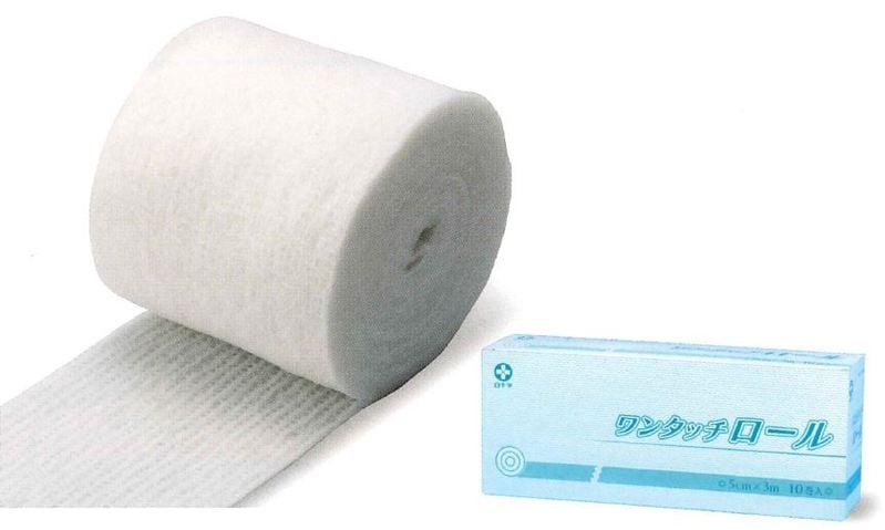 ワンタッチロール 5cmx3m 10巻入 46368 白十字【条件付返品可