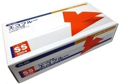 食品衛生法適合】ニトリル手袋 エコブルー パウダーフリー（粉