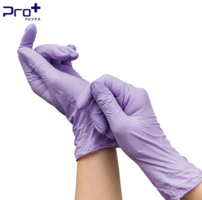 Pro+ プロプラス ニトリルグローブ MET PF ライラック Lサイズ 200枚
