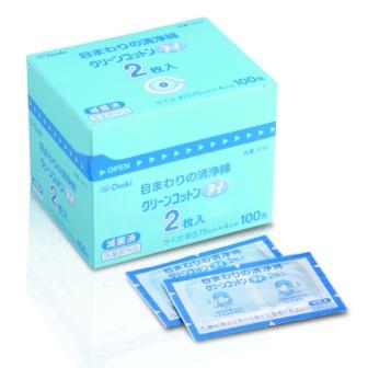 なさん専用 クリーンコットンアイ 2つ折り 100包入り 72707 オオサキ