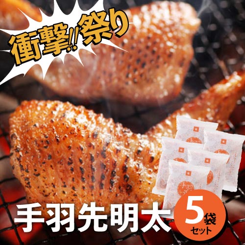 【衝撃!!祭り】　《WEB限定》　手羽先明太　8本入　×5袋