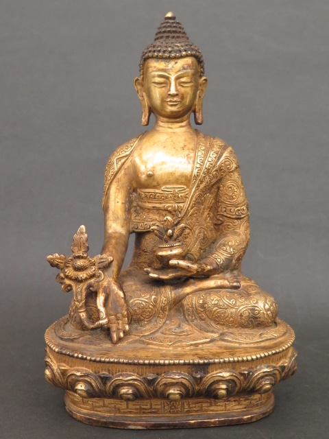 金銅仏】 釈迦牟尼座像 清末期 | 仏教文物,金銅仏 | ヤマト