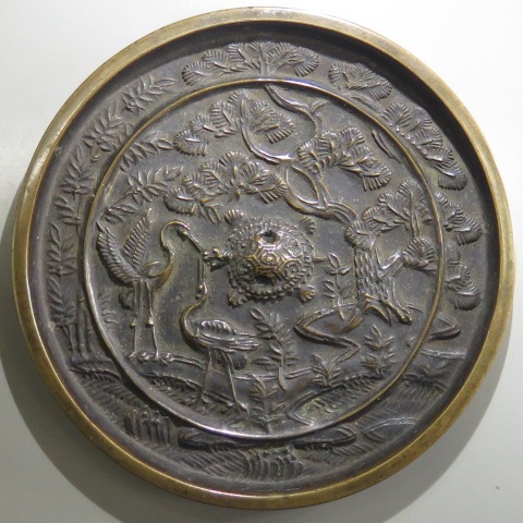 和鏡】 江戸初期 松樹双鶴鏡 （美品） | 古鏡,和鏡 | ヤマト