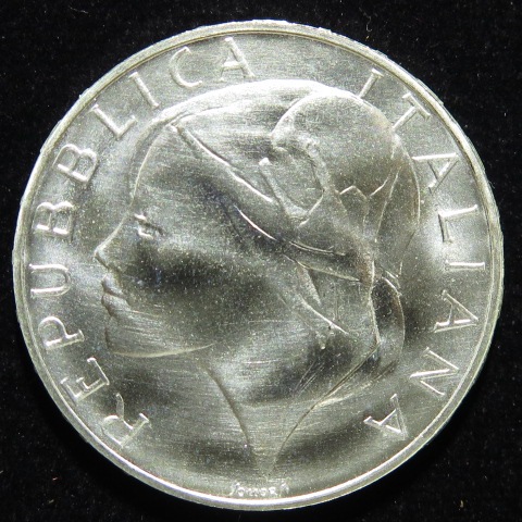 1967年　イタリア　500リラ　銀貨 イタリア 500リラ銀貨 - コレクション安価