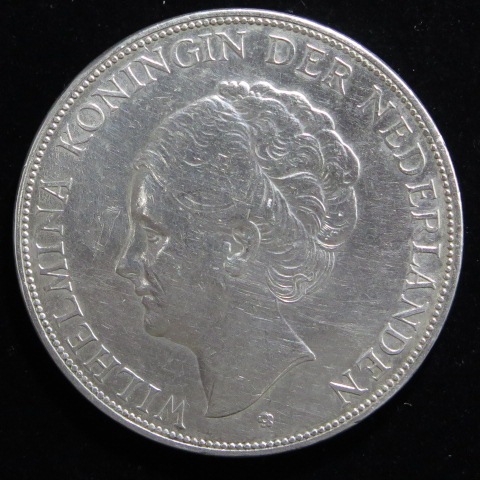 外国銭】 オランダ 2.5ギルダー銀貨 1930年 （美品） | 世界のコイン 