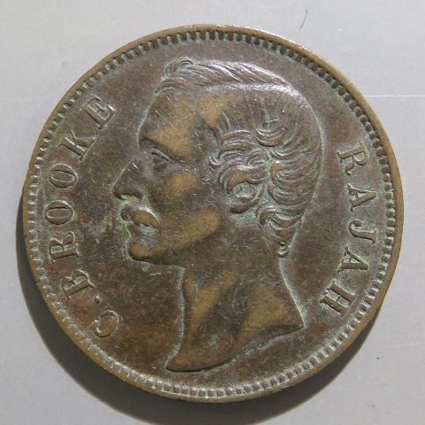 外国銭】 サラワク 1セント銅貨 1890年 （美品） | 世界のコイン,外国