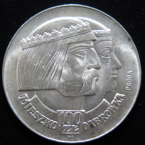 外国銭】 ポーランド 100ズロチ銀貨 1966年 （未使用） | 世界のコイン