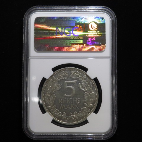 �ڳ������� �ɥ��� �磻�ޡ��붦�¹� 5�饤�ҥ��ޥ륯��� 1925ǯA NGC MS61���ʽ�̤���ѡ�