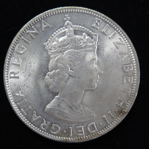288.　銀貨　1964年　イギリス領　バミューダ　1クラウン　コイン 288. 銀貨 1964年 イギリス領 バミューダ 1クラウン コイン