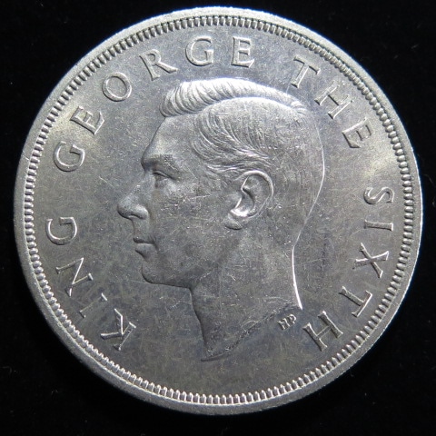 ニュージーランド　1クラウン銀貨　1949年 外国銭】 ニュージーランド 1クラウン銀貨 1949年 （極美品） | 世界の